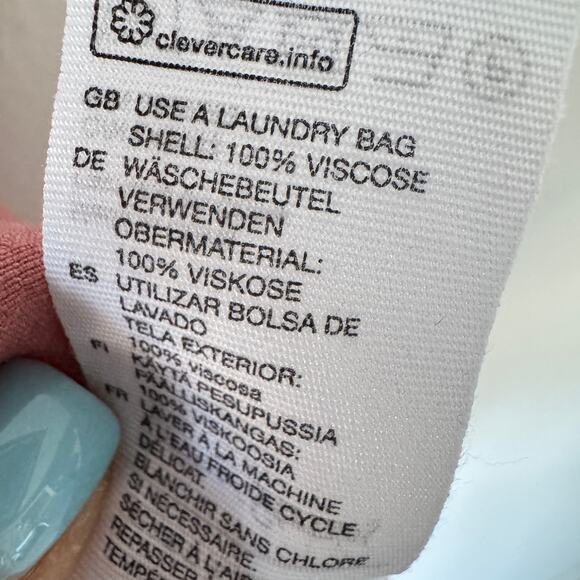 & Other Stories Dress Womens 4 Neutral Mini Shoulder Tie Scoop Neck Party Slip - Picture 6 of 10